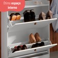 Sapateira Aparador Basculante Versa Home 2 Gavetas Branco - Telasul