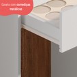 Escrivaninha e Penteadeira Versa Home C/ Espelho 2 Gavetas Branco - Telasul