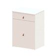 Penteadeira Cômoda Versa Home com Espelho e Banqueta Branco - Telasul