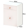 Penteadeira Cômoda Versa Home com Espelho e Banqueta Branco - Telasul
