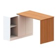 Escrivaninha com Tampo Articulado Versa Home 2 Portas Freijó/Branco - Telasul