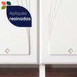Armário de Cozinha de Aço Star 2 Peças com Vidro e Balcão para Pia Branco