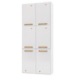 Paneleiro Duplo de Aço 6 Portas Diamante Branco - Telasul