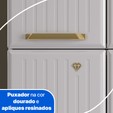 Paneleiro Duplo de Aço 6 Portas Diamante Branco - Telasul