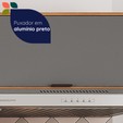 Armário Aéreo Basculante Castanha 800mm Cinza/Freijó