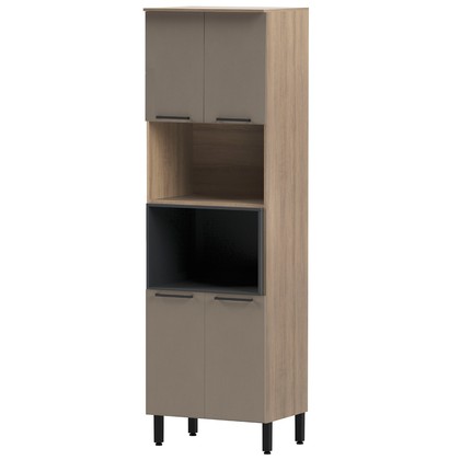 Paneleiro Telasul Caiena P/ Forno e Micro 70cm Mel/Fumê