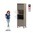 Paneleiro Telasul Caiena P/ Forno e Micro 70cm Mel/Fumê