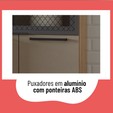 Cristaleira Telasul Caiena 70 Cm com Vidro Mel/Fumê