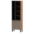 Cristaleira Telasul Caiena 70 Cm com Vidro Mel/Fumê