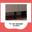 Cozinha Completa Telasul Caiena 4 Pçs Mel/Fumê