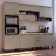 Cozinha Completa Telasul Caiena 4 Pçs Mel/Fumê