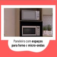 Cozinha Completa Telasul Caiena 4 Pçs Mel/Fumê