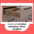 Cozinha Completa Telasul Caiena 4 Pçs Mel/Fumê