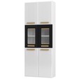 Paneleiro Duplo de Aço Telasul ágata com Vidro Branco/Preto
