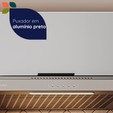 Armario Lumina 800mm 1pt Bas Cinza/Lacca Cinza