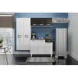 Cozinha de Aço Compacta Telasul Rubi Smart Branco 4 Peças Branco/Preto