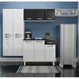Cozinha de Aço Compacta Telasul Rubi Smart Branco 4 Peças Branco/Preto