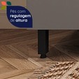 Paneleiro Lumina 700mm P/Micro e Forno 2pt 1gv Cinza/Cinza