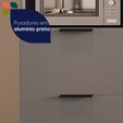 Paneleiro Lumina 700mm P/Micro 2pt C/V 1pt Bas 1gv Cinza/Cinza