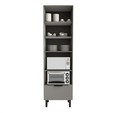 Paneleiro Lumina 700mm P/Micro e Forno 2pt C/V 1gv Cinza/Cinza