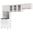 Cozinha de Aço Compacta Diamante 3 Peças Branco - Telasul