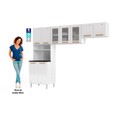 Cozinha de Aço Compacta Diamante 3 Peças Branco - Telasul