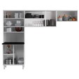 Cozinha de Aço Compacta Diamante 3 Peças Branco - Telasul