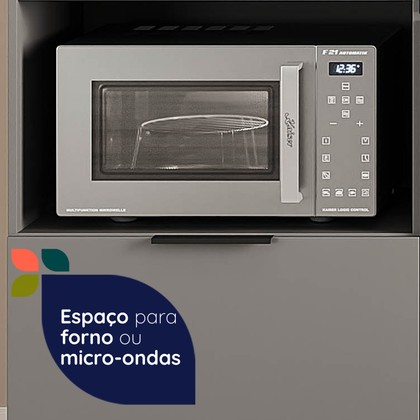 Cozinha Lumina 5 Peças com Led para Cooktop 04 Bocas
