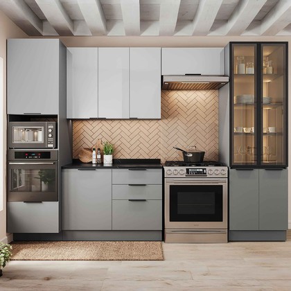 Cozinha Lumina 5 Peças com Torre Quente - Forno de Embutir e Led