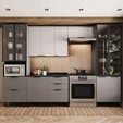 Cozinha Lumina 5 Peças com Vidro