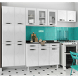 Cozinha de Aço Compacta Rubi 3 Vidros Branco - Telasul
