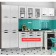 Cozinha de Aço Compacta Rubi 3 Vidros Branco - Telasul