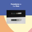 Cozinha de Aço Compacta Rubi 3 Vidros Branco/Preto - Telasul