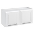 Armário de Cozinha de Aço Aéreo Duplo Topázio Branco - Telasul