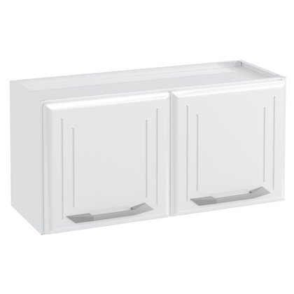 Armário de Cozinha de Aço Aéreo Duplo Topázio Branco - Telasul