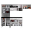 Cozinha de Aço Completa C/ Kit para Micro-Ondas Telasul Topázio 4 Peças Branco - Telasul