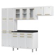 Cozinha de Aço Completa Diamante 4pçs 3vd Branco - Telasul