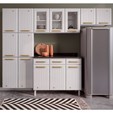 Cozinha de Aço Completa Diamante 4pçs 3vd Branco - Telasul