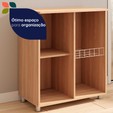 Balcão Fruteira âmbar 1 Porta Freijó/Branco - Telasul