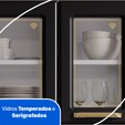 Cozinha de Aço Completa Diamante 4pçs 3vd Branco/Preto - Telasul