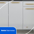 Cozinha de Aço Compacta Diamante 4pçs C/ Kit Branco - Telasul