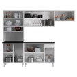 Cozinha de Aço Compacta Diamante 4pçs C/ Kit Branco - Telasul