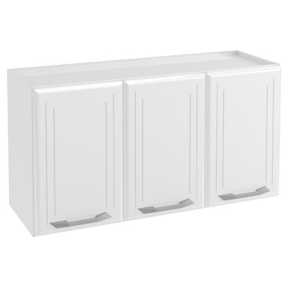 Armário de Cozinha de Aço Aéreo Triplo Topázio Branco - Telasul