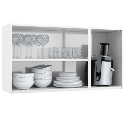 Armário de Cozinha de Aço Aéreo Triplo Topázio Branco - Telasul