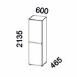 Sapateira Versa Home 600mm com Espelho Branco - Telasul