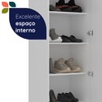 Sapateira Versa Home 600mm com Espelho Branco - Telasul
