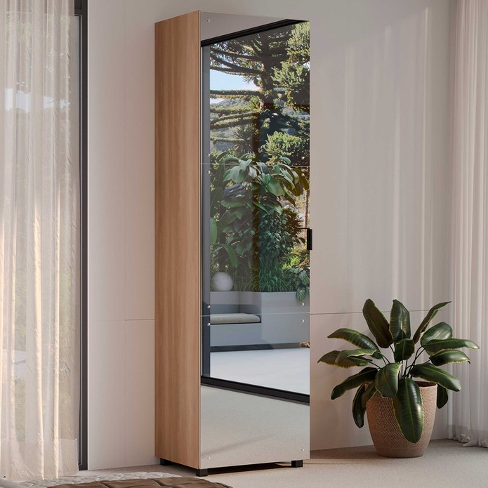 Sapateira Versa Home 600mm com Espelho Freijó - Telasul