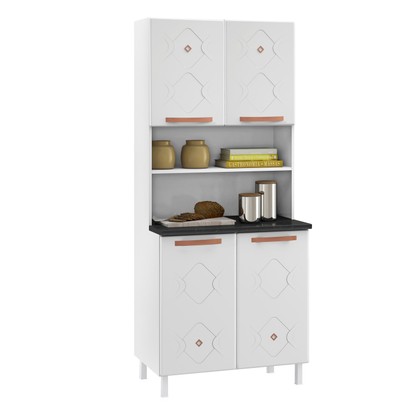 Armário Paneleiro Duplo de Aço Telasul Mirage 4 Portas Branco - Telasul