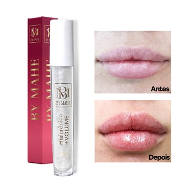 Gloss Labial Aumento de Volume Imediato com ácido Hialurônico Premium Cristal Glow- By Mahe