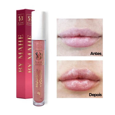 Kit 10-  Gloss Labial Aumento de Volume Imediato com ácido Hialurônico Premium Rose Gold- By Mahe